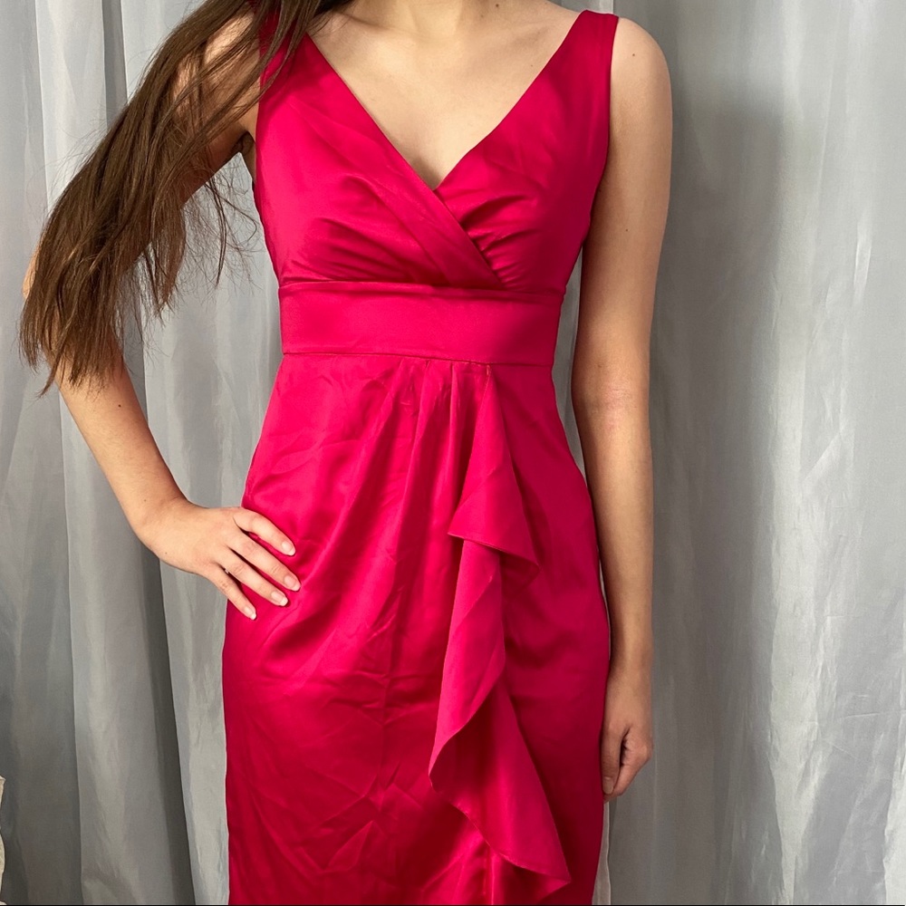 Banana Republic Hot Pink Sleeveless Cocktail Dress